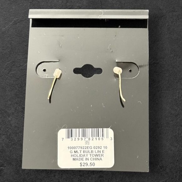 INC International Concepts Multicolor Cluster Holiday Bulb Lights Drop Earrings - Picture 2 of 3